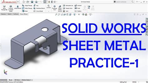 sheet metal solidworks tutorial|solidworks sheet metal practice exercises.